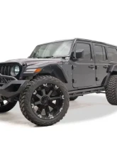 Fab Fours Black Powdercoated Tube Rock Sliders Jeep Wrangler 2018-2022                                     - JL18-G1750-1 - Image 3