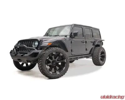 Fab Fours Black Powdercoated Tube Rock Sliders Jeep Wrangler 2018-2022 - JL18-G1750-1