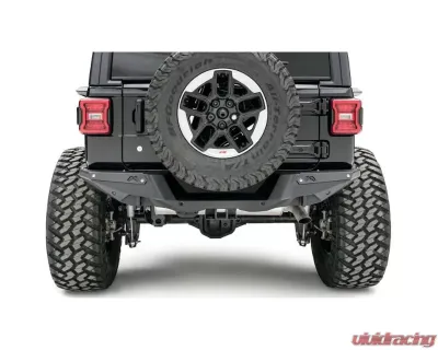 Fab Fours Black Powdercoated Rear Bumper Jeep Wrangler 2018-2022 - JL18-Y1851-1