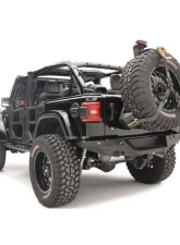 Fab Fours Black Powdercoated Rear Bumper Jeep Wrangler 2018-2022                                     - JL18-Y1851-1 - Image 2