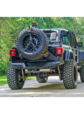Fab Fours Black Powdercoated Rear Bumper Jeep Wrangler 2018-2022                                     - JL18-Y1851-1 - Image 3