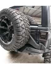 Fab Fours Black Powdercoated Tire Carrier Jeep Wrangler 2018-2021                                     - JL18-Y1851T1 - Image 3