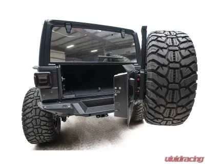 Fab Fours Natural Tire Carriers Jeep Wrangler 2018-2021 - JL18-Y1851TB