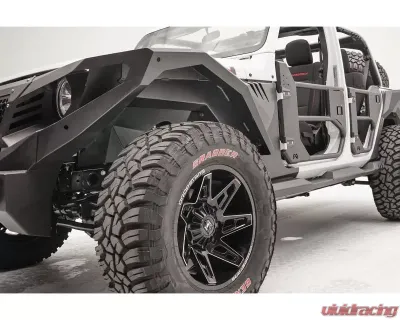 Fab Fours Black Powdercoated Light Fender System Front Inner Fender Jeep Wrangler 2018-2021 - JL2002-1