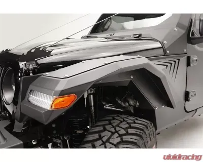 Fab Fours Black Powdercoated Light Fender System Jeep Gladiator | Wrangler 2018-2021 - JL2006-1