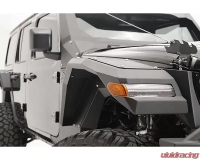 Fab Fours Black Powdercoated Light Fender System Jeep Gladiator | Wrangler 2018-2021 - JL2006-1