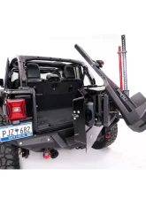 Fab Fours Slant Back Tire Carrier Jeep Wrangler 2018-2021                                     - JL2070-1 - Image 2