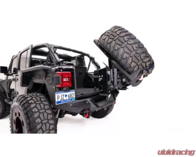 Fab Fours Slant Back Tire Carrier Jeep Wrangler 2018-2021 - JL2070-1