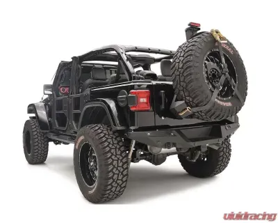 Fab Fours Natural Slant Back Tire Carrier Jeep Wrangler 2018-2021 - JL2070-B