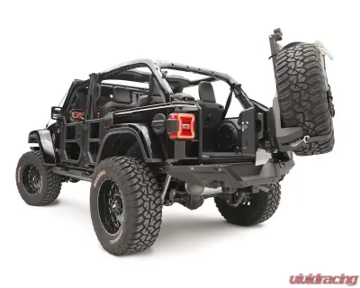 Fab Fours Natural Slant Back Tire Carrier Jeep Wrangler 2018-2021 - JL2070-B