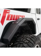 Fab Fours Matte Black Powdercoated Rear Fender System Jeep Gladiator 2020-2022                                     - JT1001-1 - Image 2