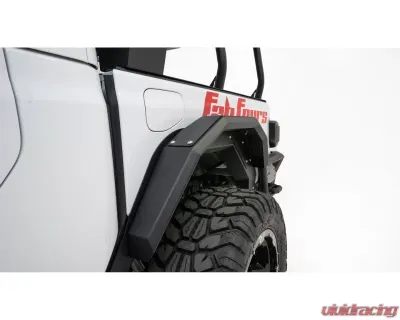 Fab Fours Matte Black Powdercoated Rear Fender System Jeep Gladiator 2020-2022 - JT1001-1