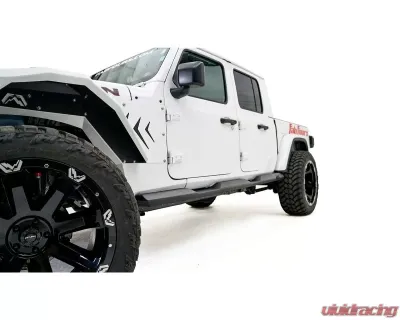 Fab Fours Black Powdercoated Rock Sliders Jeep Gladiator 2020 - JT20-G1650-1