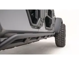 Fab Fours Black Powdercoated Tube Rock Sliders Jeep Gladiator 2020-2021