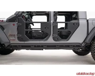 Fab Fours Black Powdercoated Tube Rock Sliders Jeep Gladiator 2020-2021 - JT20-G1850-1