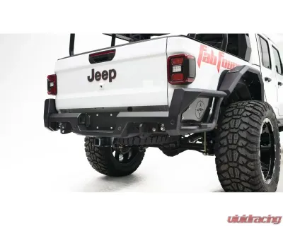 Fab Fours Black Powdercoated Rear Bumper Jeep Gladiator 2020-2021 - JT20-Y1950-1