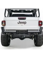 Fab Fours Black Powdercoated Rear Bumper Jeep Gladiator 2020-2021                                     - JT20-Y1950-1 - Image 2