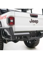 Fab Fours Black Powdercoated Rear Bumper Jeep Gladiator 2020-2021                                     - JT20-Y1950-1 - Image 3