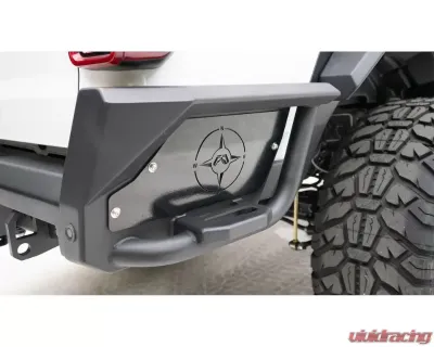 Fab Fours Black Powdercoated Rear Bumper Jeep Gladiator 2020-2021 - JT20-Y1950-1