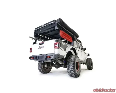 Fab Fours Black Powdercoated Standard Rear Bumper Jeep Gladiator 2020-2021 - JT20-Y1952-1