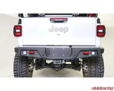 Fab Fours Black Powdercoated Standard Rear Bumper Jeep Gladiator 2020-2021 - JT20-Y1952-1
