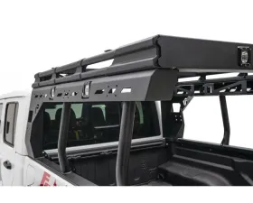 Fab Fours Matte Black Powdercoated Overland Rack Jeep Gladiator 2020-2022