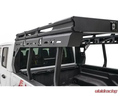 Fab Fours Matte Black Powdercoated Overland Rack Jeep Gladiator 2020-2022 - JTOR-01-1