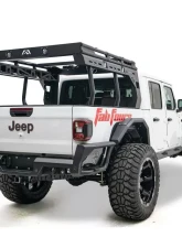 Fab Fours Matte Black Powdercoated Overland Rack Jeep Gladiator 2020-2022                                     - JTOR-01-1 - Image 2