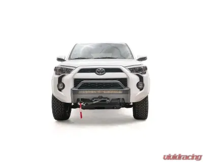 Fab Fours Black Powdercoated Hidden Winch Mount with Low Pre-Runner Guard Toyota 4Runner 2014-2021 - T4R-N4552-1