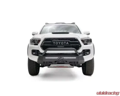 Fab Fours Black Powdercoated Hidden Winch Mount with Low Pre-Runner Guard Toyota Tacoma 2016-2021 - TT16-N3652-1