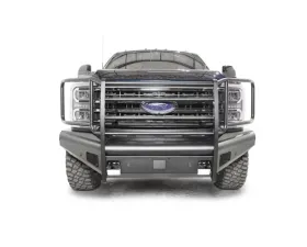 Fab Fours Steel Elite Front Bumper Black Full Guard Ford Super Duty F250 | F550 1999-2023