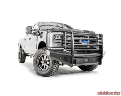 Fab Fours Steel Elite Front Bumper Black Full Guard Ford Super Duty F250 | F550 1999-2023 - FS23-Q5960-1