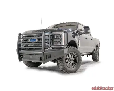 Fab Fours Steel Elite Front Bumper Black Full Guard Ford Super Duty F250 | F550 1999-2023 - FS23-Q5960-1