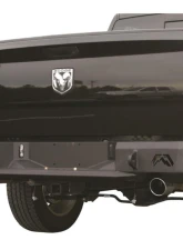 Fab Fours 09-18 Dodge 1500, 2010 - 2017 Dodge 2500 - 5500 Heavy Duty Rear Bumper Bare                                     - DR09-W2950-B - Image 3