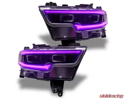 Oracle Lighting ColorSHIFT RGBW+A Headlight DRL Upgrade Kit w/ RF Controller for LED Projector Headlights Ram 1500 2019-2023 - 1448-330