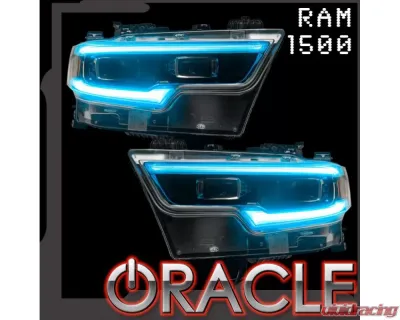 Oracle Lighting ColorSHIFT RGBW+A Headlight DRL Upgrade Kit w/ RF Controller for LED Projector Headlights Ram 1500 2019-2023 - 1448-330