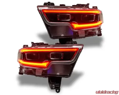 Oracle Lighting ColorSHIFT RGBW+A Headlight DRL Upgrade Kit w/ RF Controller for LED Projector Headlights Ram 1500 2019-2023 - 1448-330