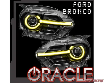 Oracle Lighting ColorSHIFT RGB+W Headlight DRL + Halo Upgrade w/o Controller Ford Bronco Sport 2021-2025 - 1454-334