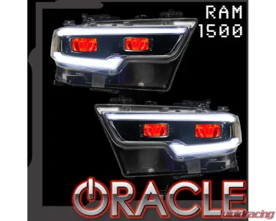 Oracle Lighting ColorSHIFT Headlight Demon Eye Kit (LED Projector) Ram 1500 2019-2024 - 1456-334