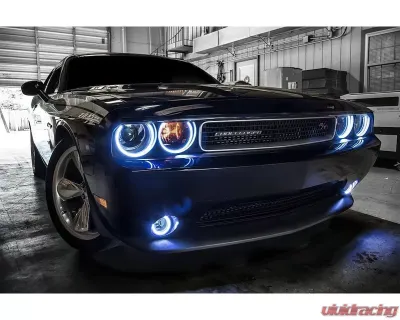 Oracle Lighting Dynamic Colorshift Mount Headlight|Fog Light Halo Kit Dodge Challenger 2008-2014 - 1458-332