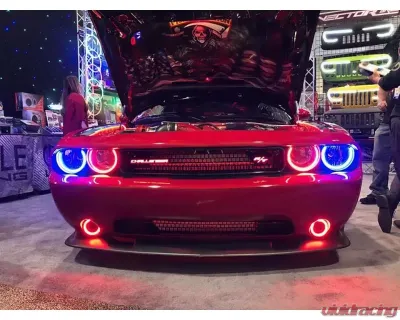 Oracle Lighting Dynamic Colorshift Mount Headlight|Fog Light Halo Kit Dodge Challenger 2008-2014 - 1458-332