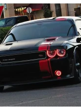Oracle Lighting Dynamic Colorshift Mount Headlight|Fog Light Halo Kit Dodge Challenger 2008-2014                                     - 1458-332 - Image 9