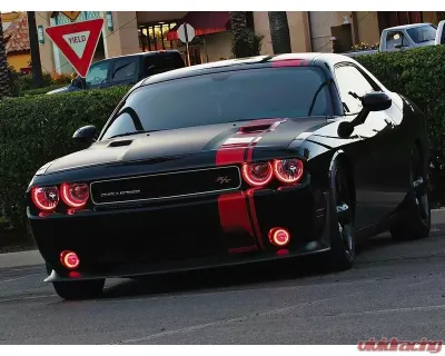 Oracle Lighting Dynamic Colorshift Mount Headlight|Fog Light Halo Kit Dodge Challenger 2008-2014 - 1458-332