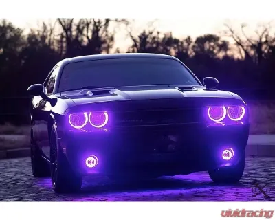 Oracle Lighting Dynamic Colorshift Mount Headlight|Fog Light Halo Kit Dodge Challenger 2008-2014 - 1458-332