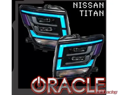 Oracle Lighting RGB+W Headlight DRL Upgrade ColorShift w/o Controller Nissan Titan 2021-2024 - 1463-334