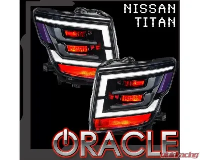 Oracle Lighting ColorShift Demon Eye RGB Headlight Upgrade Kit Nissan Titan 2021-2024 - 1464-334