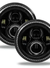 Oracle Lighting 7 Inch Dynamic ColorSHIFT High Powered LED Headlights (Pair) Black Bezel Jeep Wrangler JK | JL 2007-2018                                     - 5769J-332 - Image 11