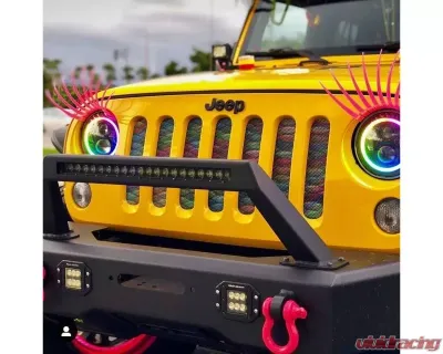 Oracle Lighting 7 Inch Dynamic ColorSHIFT High Powered LED Headlights (Pair) Black Bezel Jeep Wrangler JK | JL 2007-2018 - 5769J-332