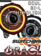 Oracle Lighting Oculuc Switchback Bi-LED Projector Headlights Jeep Wrangler JL | Gladiator JT 2018-2024                                     - 5839-023 - Image 2