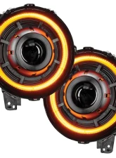 Oracle Lighting Oculuc Switchback Bi-LED Projector Headlights Jeep Wrangler JL | Gladiator JT 2018-2024                                     - 5839-023 - Image 3